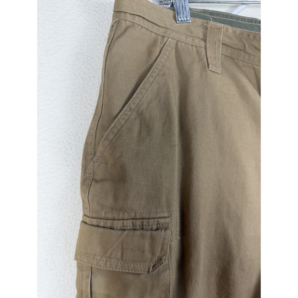 Rugged Wear‎ Mens Khaki Cotton Cargo Shorts Size 34 Tan Utility Hiking 16000MEN - Picture 11 of 15